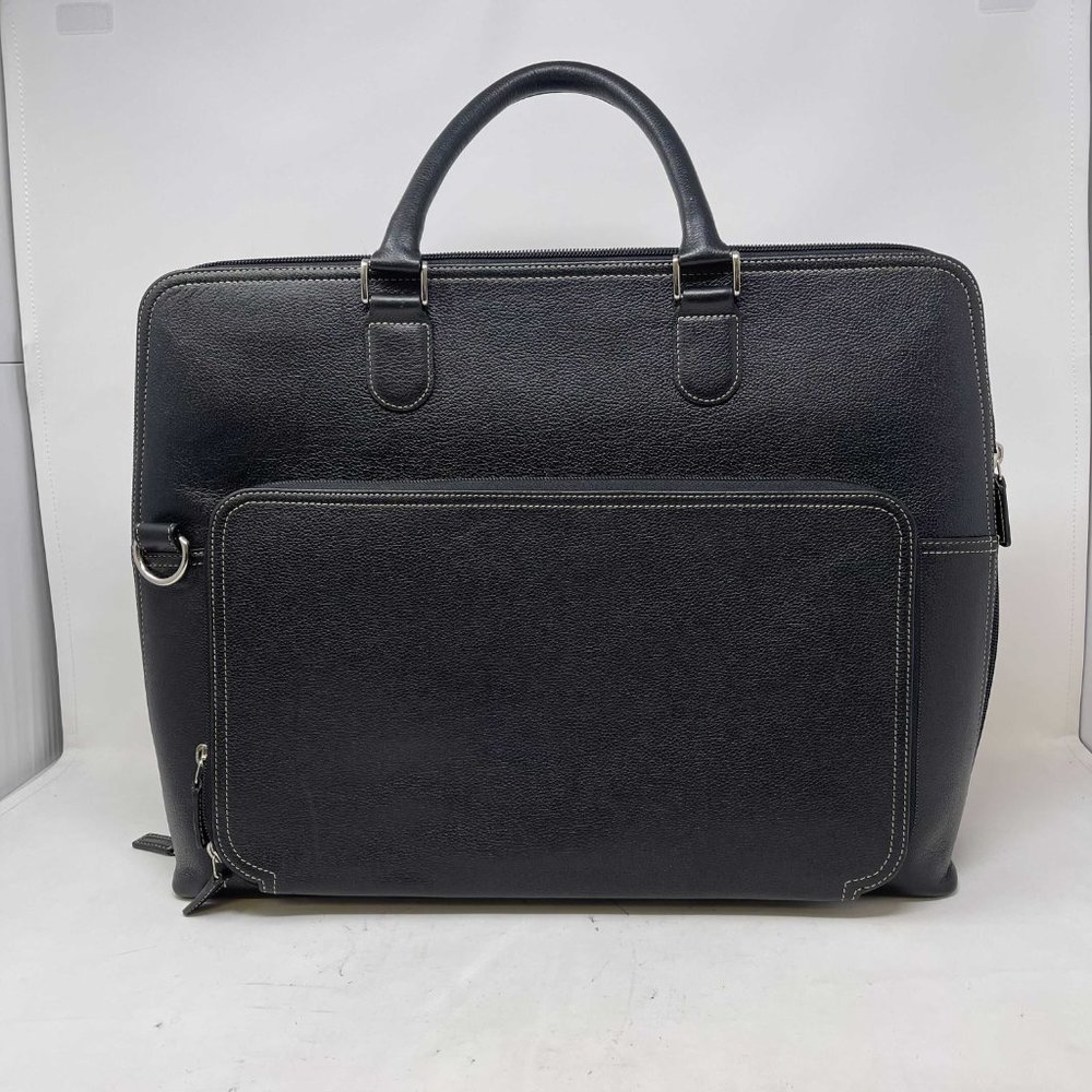 Levenger Leather Expandable Briefcase Pebbled